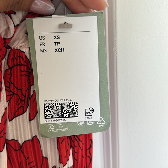 Red and white dress maxi XS - Picture 3 of 5